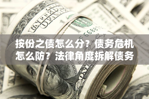 武汉按份之债怎么分？债务危机怎么防？法律角度拆解债务分配与风险自保指南