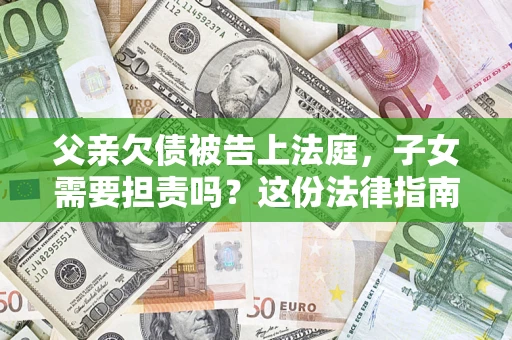 武汉父亲欠债被告上法庭，子女需要担责吗？这份法律指南必须看完