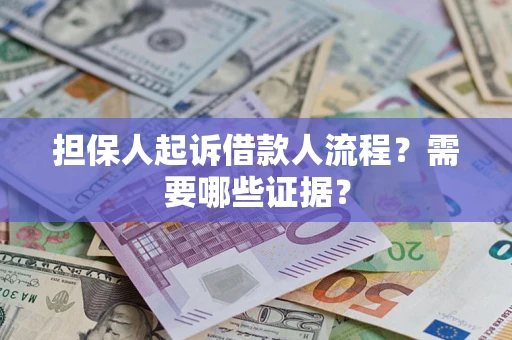 武汉担保人起诉借款人流程？需要哪些证据？