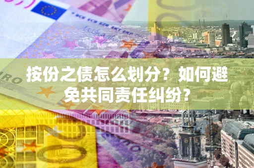 武汉按份之债怎么划分？如何避免共同责任纠纷？