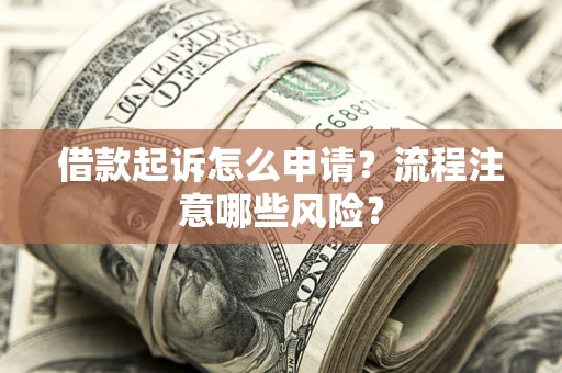 武汉借款起诉怎么申请？流程注意哪些风险？